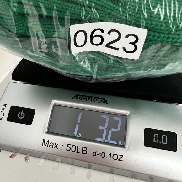 Vintage Chaps Cable Knit Sweater Size 1X Kelly Green Fisherman Preppy V-Neck - Picture 8 of 8